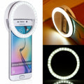 Portable Selfie LED Ring Light Clip-On | 3 Lighting Modes | Phone & Tablet
