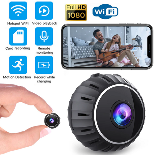迷你隱藏式 WiFi 監視攝影機 | 1080P 夜視 動態偵測 磁吸安裝 | Mini Spy Nanny Camera