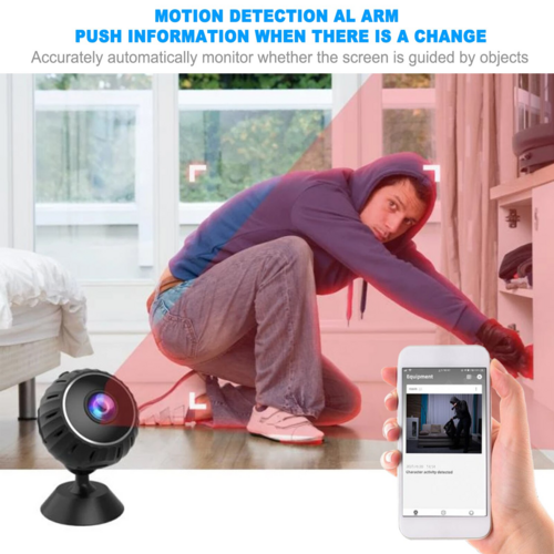 迷你隱藏式 WiFi 監視攝影機 | 1080P 夜視 動態偵測 磁吸安裝 | Mini Spy Nanny Camera