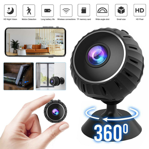 迷你隱藏式 WiFi 監視攝影機 | 1080P 夜視 動態偵測 磁吸安裝 | Mini Spy Nanny Camera