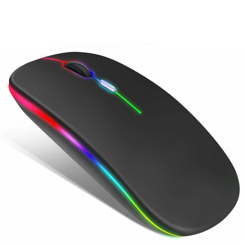 RGB 無線藍牙滑鼠 | 藍牙5.2 + 2.4G雙模 可充電靜音