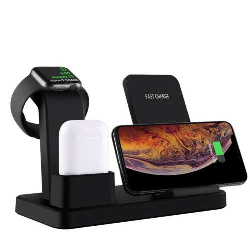 三合一無線充電座 | 適用 iPhone / Apple Watch / AirPods | 10W 快充 | 3-in-1 Wireless Charging Pad