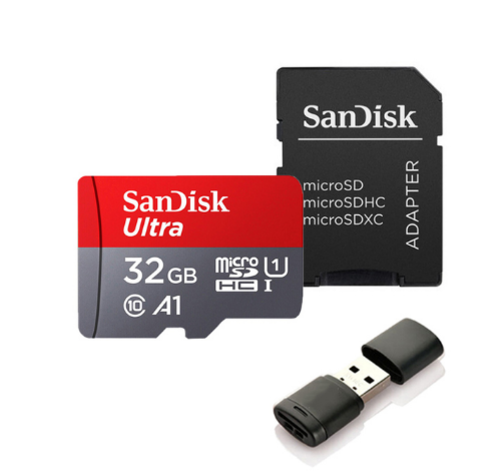 SanDisk Ultra MicroSD Card with Adapter & USB Reader | 16GB / 32GB / 64GB / 128GB