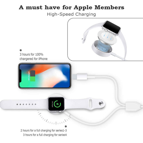 3合1 Apple Watch 無線充電器 | 磁吸式快充 低溫安全 USB供電 | 3 in 1 Wireless Charger