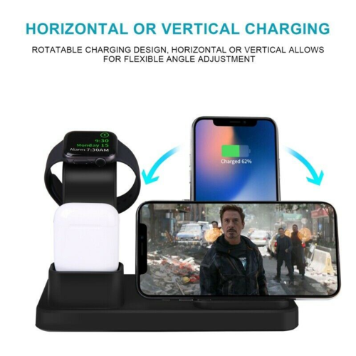 三合一無線充電座 | 適用 iPhone / Apple Watch / AirPods | 10W 快充 | 3-in-1 Wireless Charging Pad
