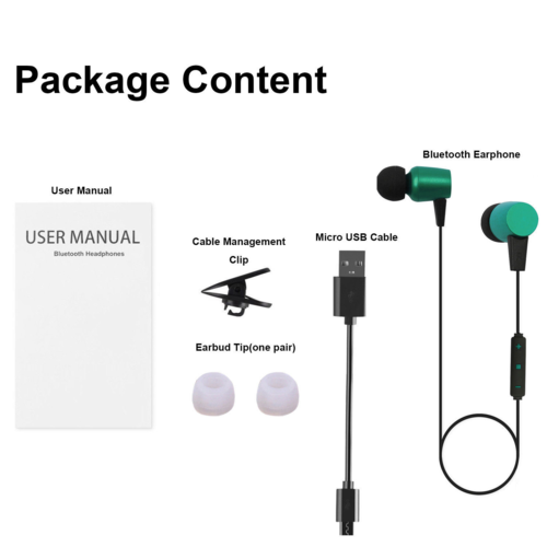 迷你入耳式無線運動藍牙耳機（含麥克風）| Mini Wireless Sports Bluetooth Earbuds with Mic