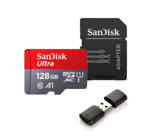SanDisk Ultra MicroSD Card with Adapter & USB Reader | 16GB / 32GB / 64GB / 128GB