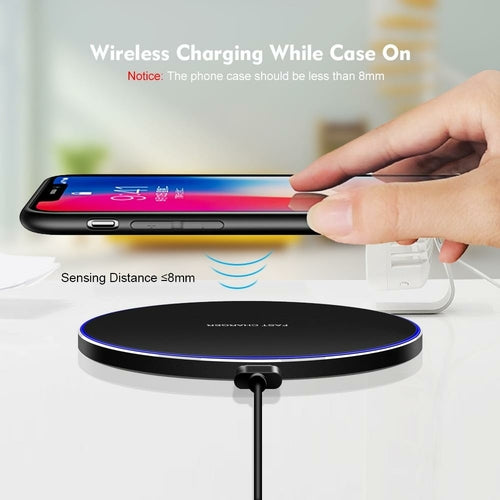 Dragon W9 30W 無線充電板 | 超薄 6.5mm iPhone 15 支援 USB-C | Wireless Charging Pad