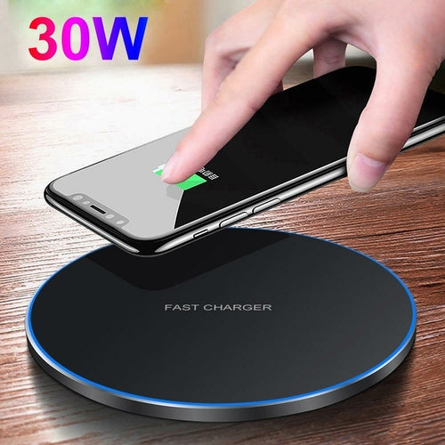 Dragon W9 30W 無線充電板 | 超薄 6.5mm iPhone 15 支援 USB-C | Wireless Charging Pad