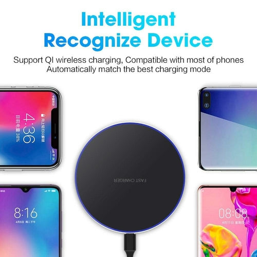 Dragon W9 30W 無線充電板 | 超薄 6.5mm iPhone 15 支援 USB-C | Wireless Charging Pad